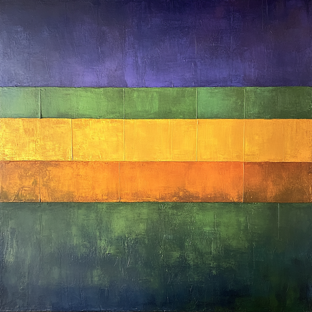 Rothko Inspired Aurora Field painting number kit