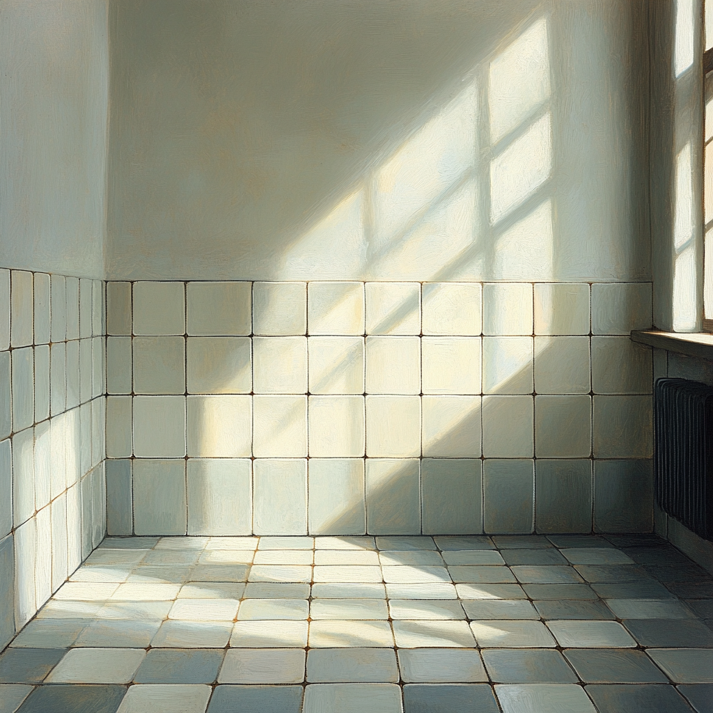 Johannes Vermeer Inspired Tiled Floor And Window Light Study DIY paint by numbers