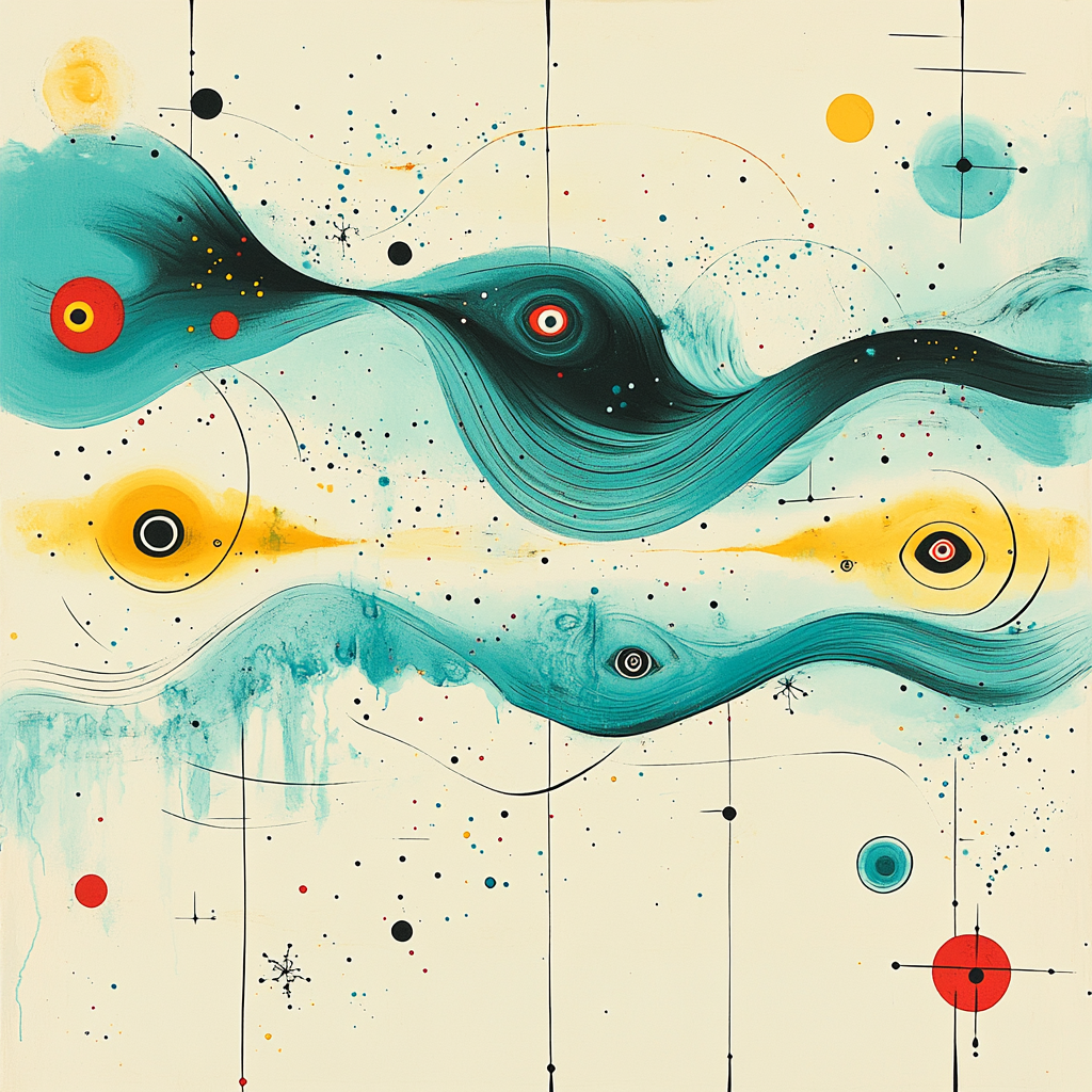 Joan Miró Inspired Dream Reef Paint by numbers kits