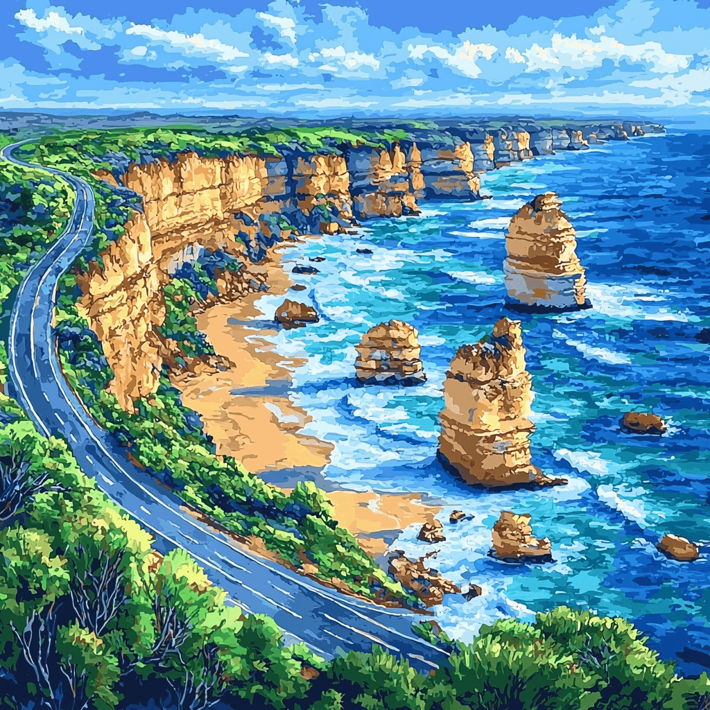 Great Ocean Road - Australia Paint By Numbers