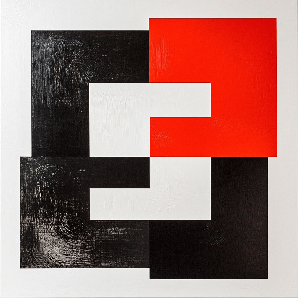 Kazimir Malevich Inspired Harmony Of Squares Paint By Color