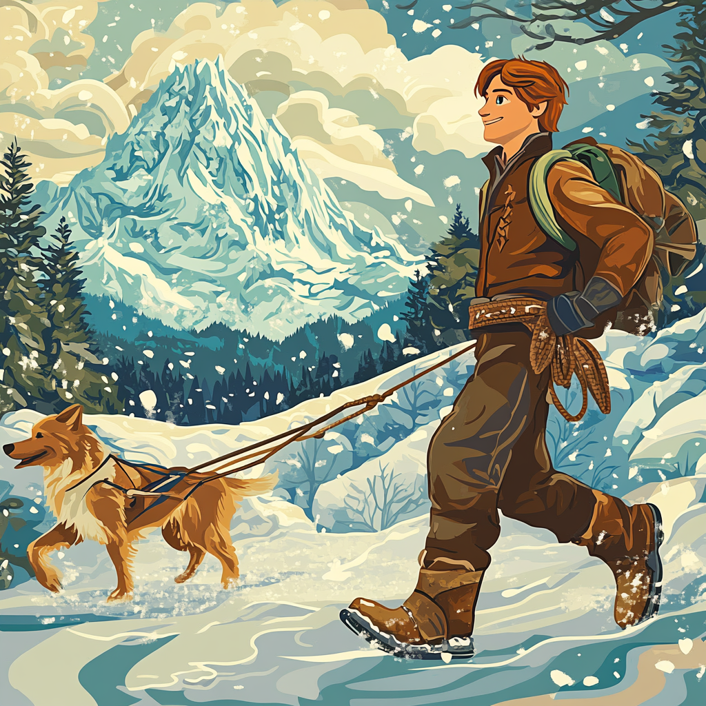 Kristoff Mountain Journey Painting by numbers kit