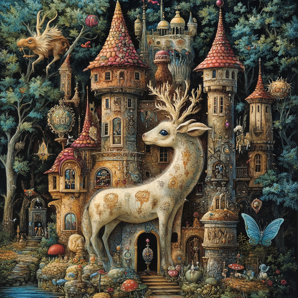 Hieronymus Bosch Inspired Carnival Of Oddities DIY paint by numbers