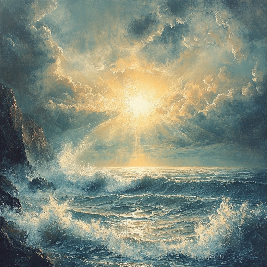 J.M.W. Turner Inspired Stormy Coastline Paint by numbers kits