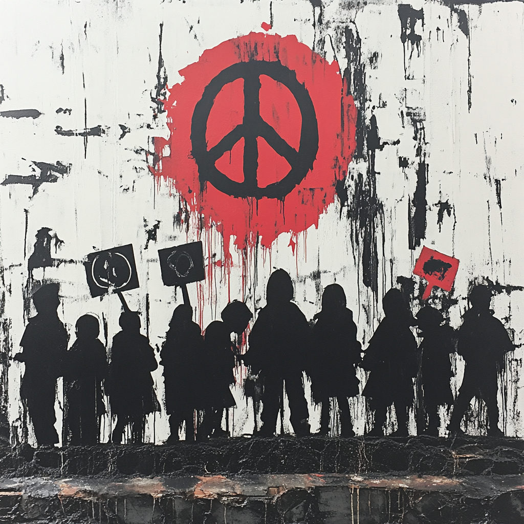 Banksy Inspired Street Art Revolution Painting by numbers kit