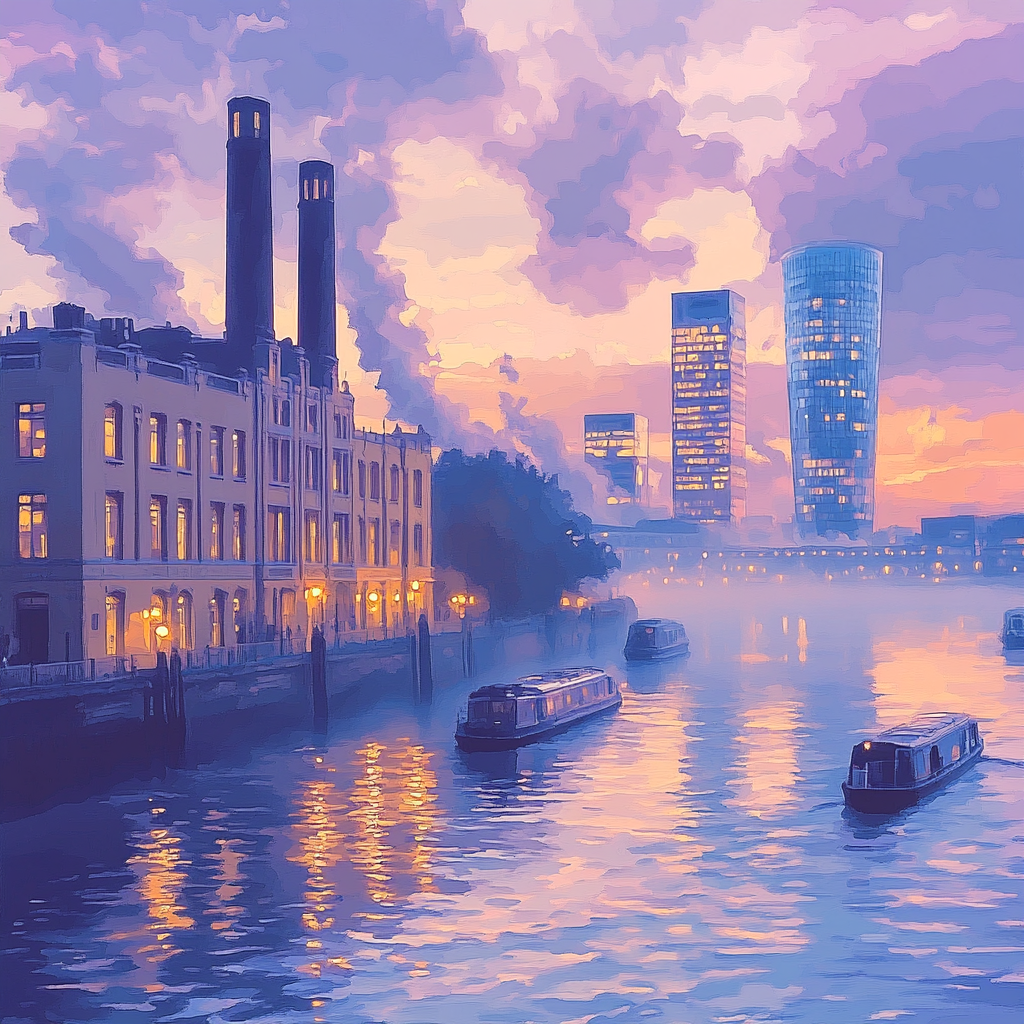 The Bund Skyline At Dawn Shanghai China Numbered painting kits
