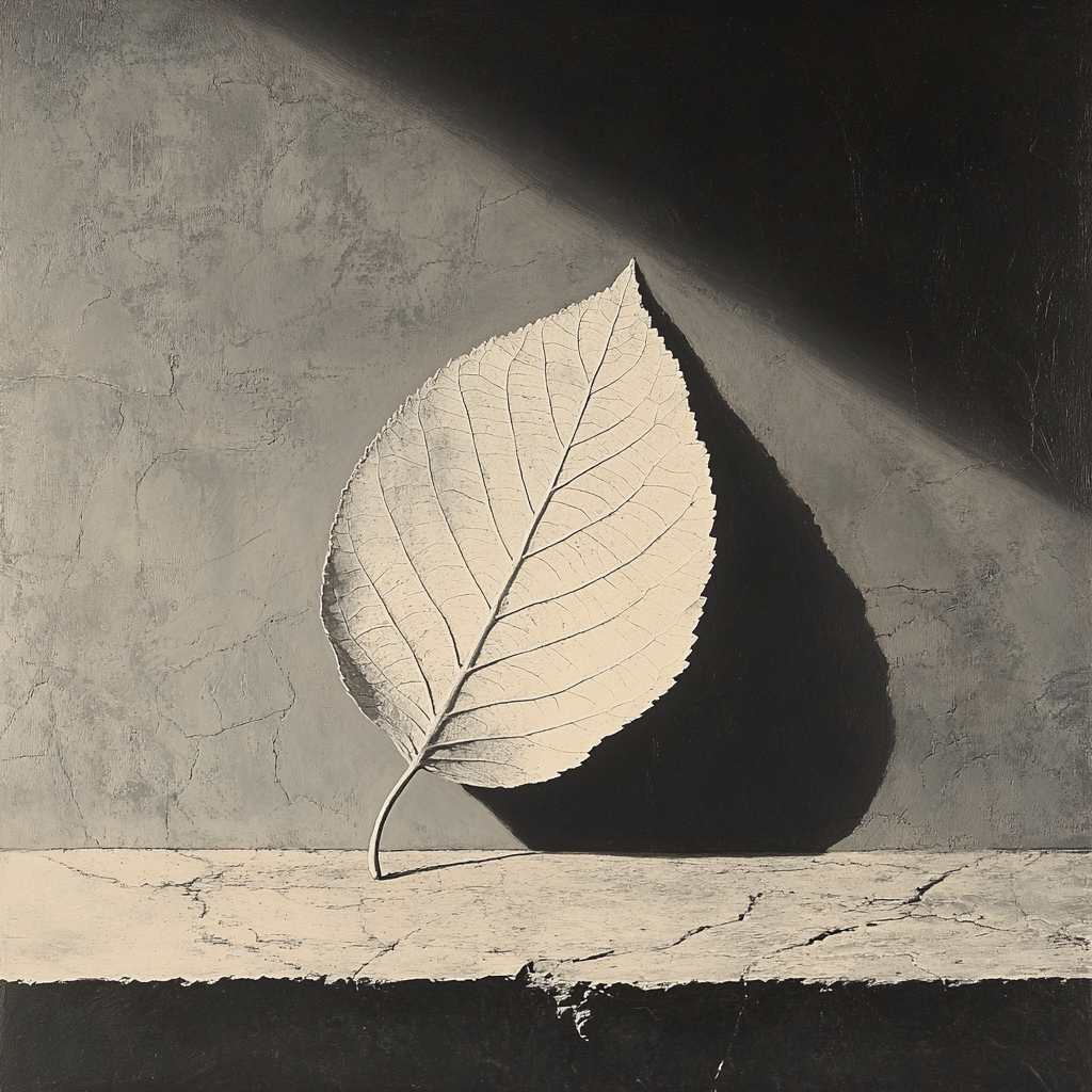 Caravaggio Inspired Fossilized Leaf Relic Numbered painting kits