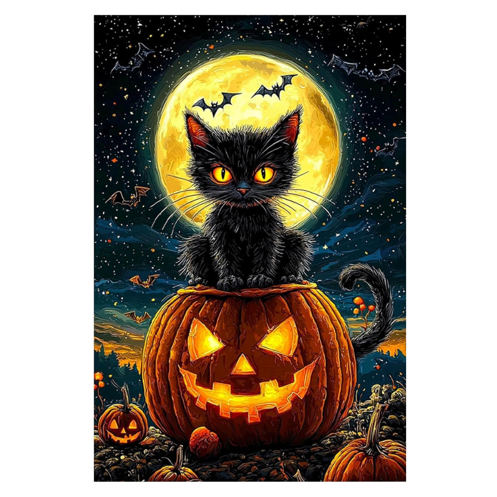 Halloween Castle Acrylic Paint By Numbers