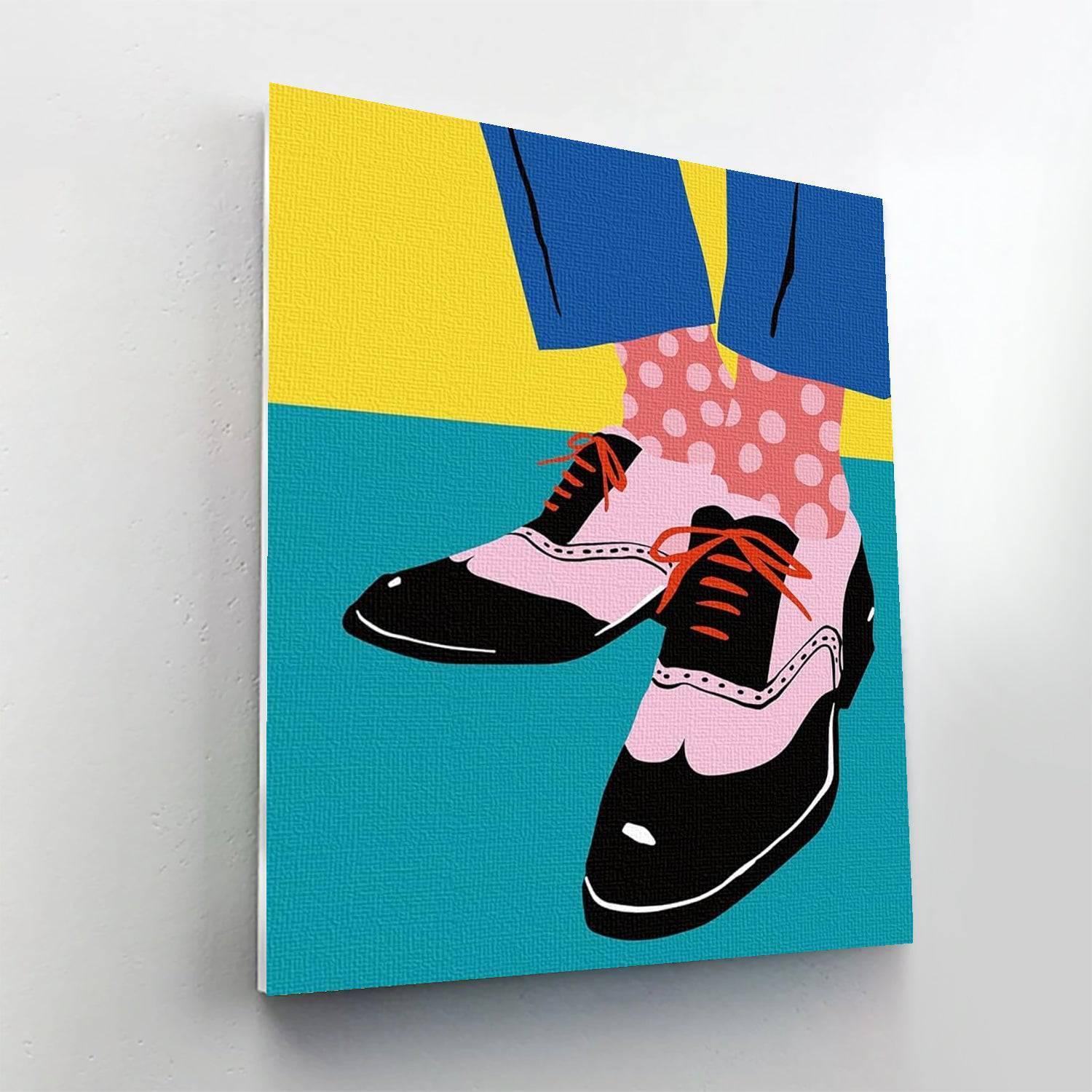 2 Piece Footwear Paint By Numbers Kit - Artistry Rack