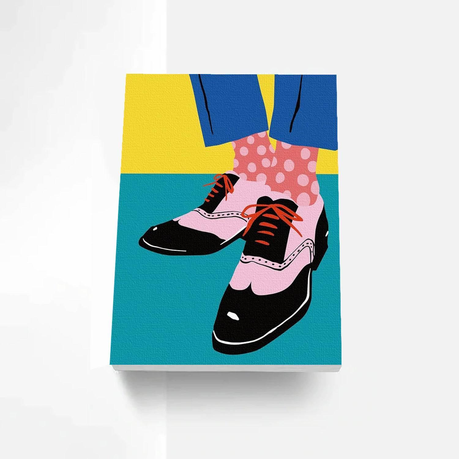 2 Piece Footwear Paint By Numbers Kit - Artistry Rack