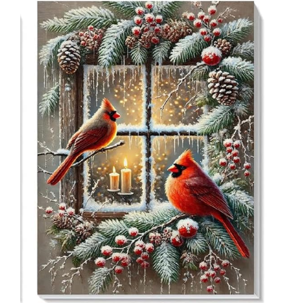 Pack Of 4 Christmas Paint By Numbers Set 