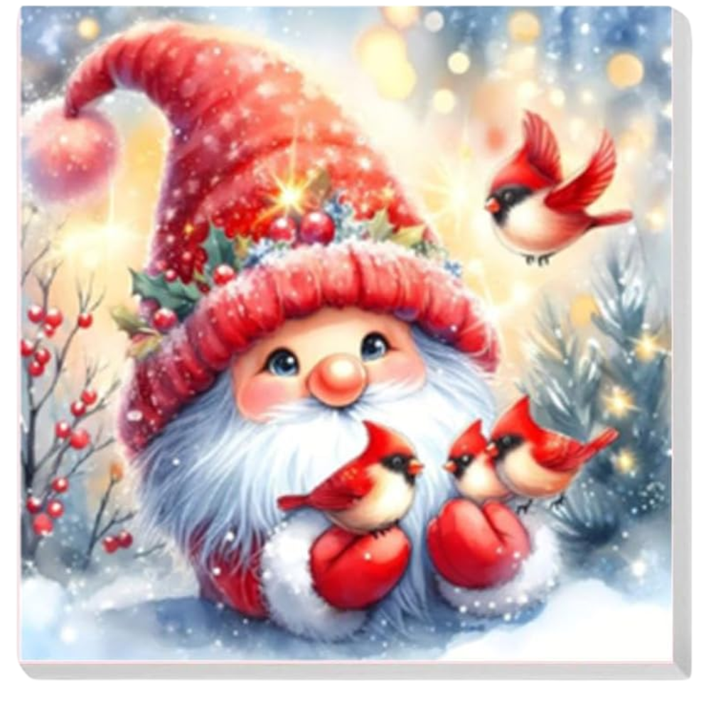 4 Pack Of Christmas Paint By Numbers For Kids With Wooden Frame