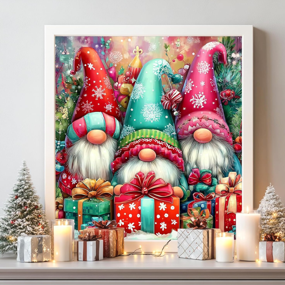 Christmas Gnome Paint by Numbers Kit