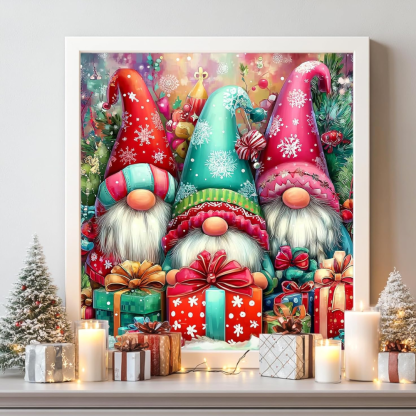 Christmas Gnome Paint by Numbers Kit