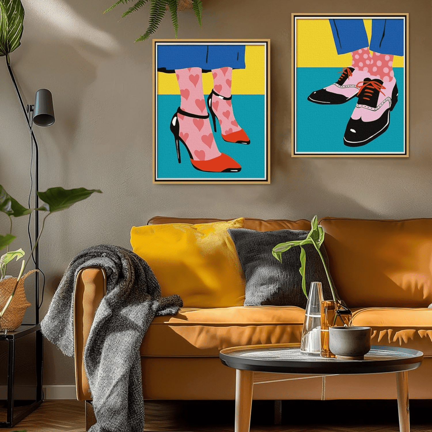 2 Piece Footwear Paint By Numbers Kit - Artistry Rack