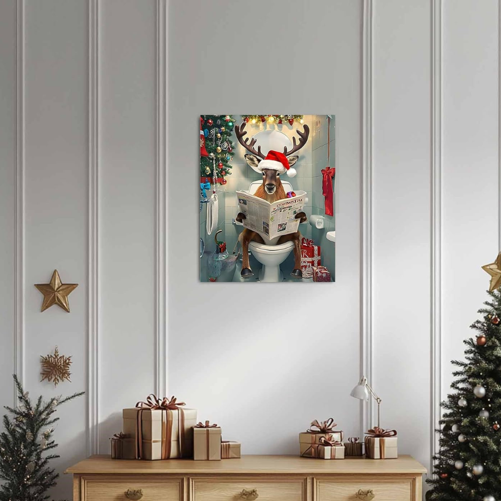 Christmas Paint by Numbers Kit on Canvas DIY Acrylic Painting