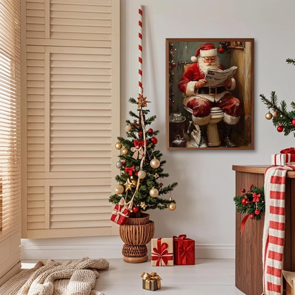 Christmas Paint by Numbers DIY Canvas Kit 