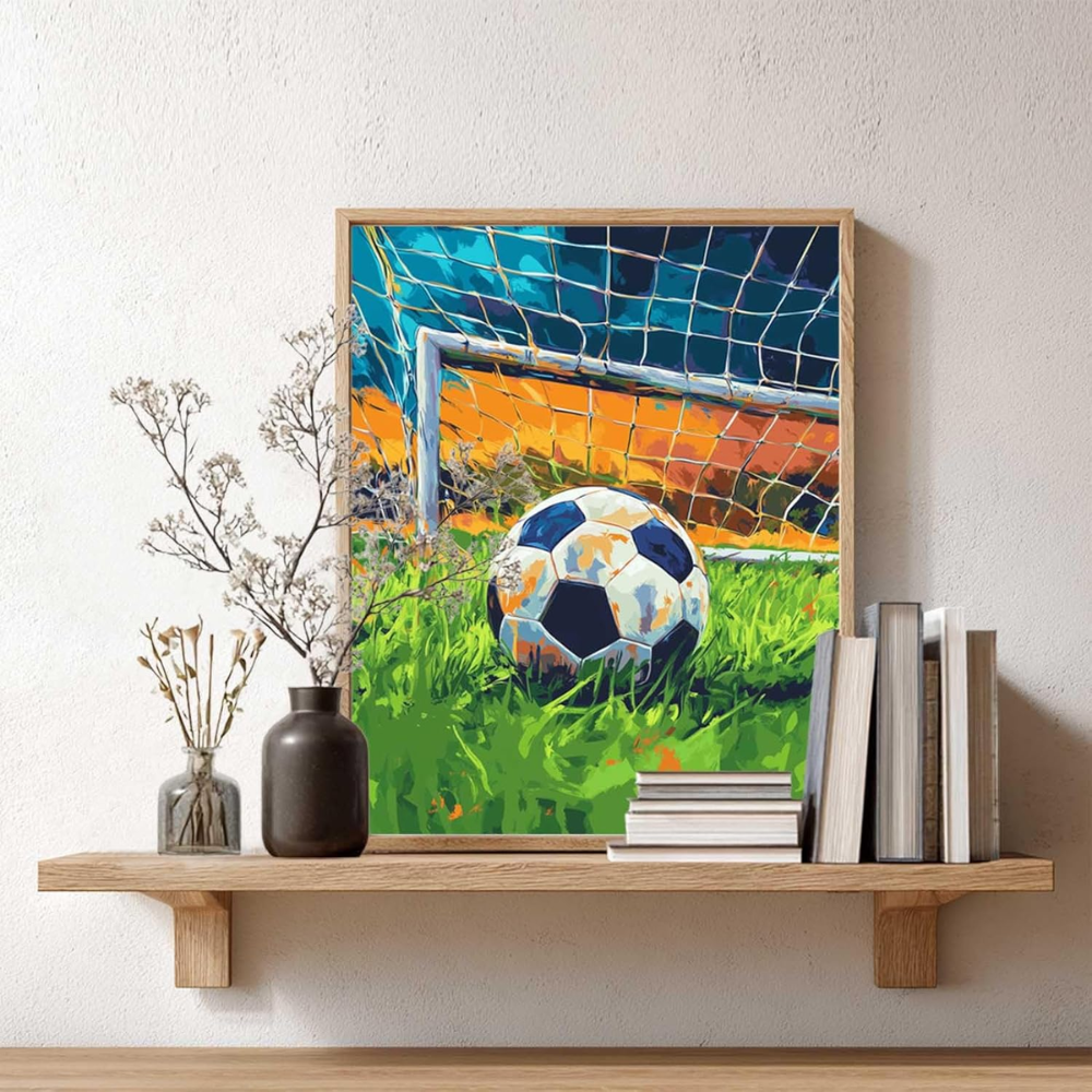 FIFA2026 Football Paint by Numbers Kit Soccer Ball Canvas Painting for Adults
