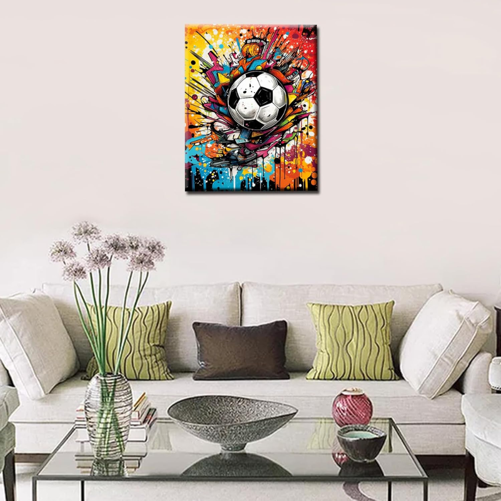 FIFA 2026 Sport Paint By Number Kit With Frame For Adults 