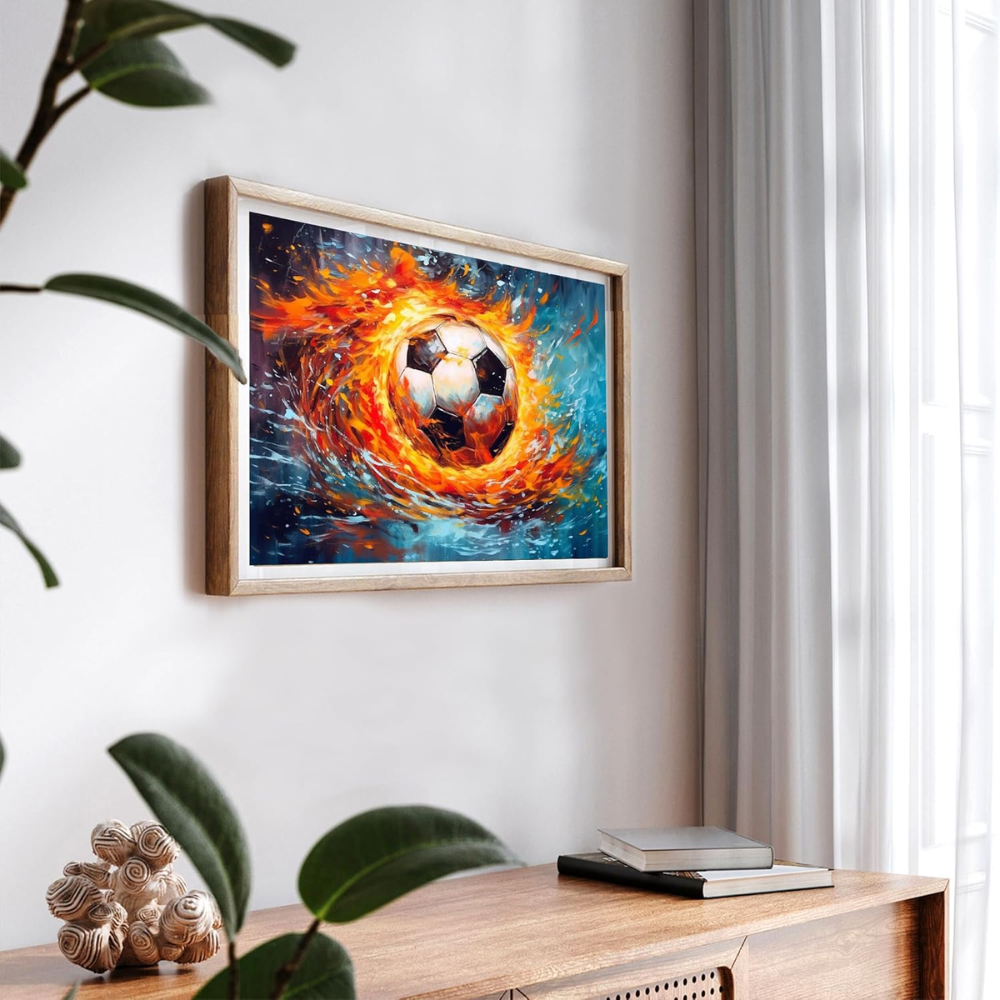 Soccer FIFA 2026 Acrylic Fire Paint By Numbers Kit For Adults