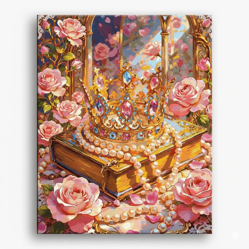 Floral Butterfly Design DIY Paint By Number Painting Kit 