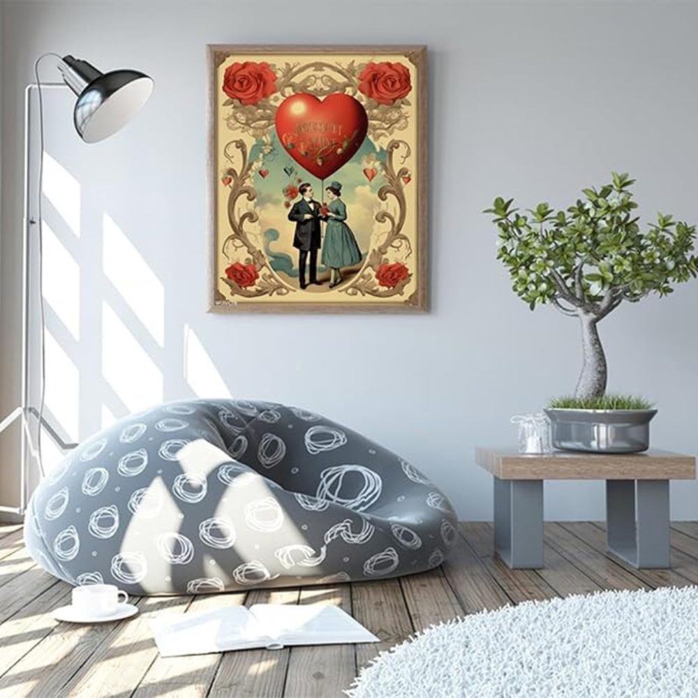 Valentine Paint by Numbers for Adults, Love Art Kit 16x20