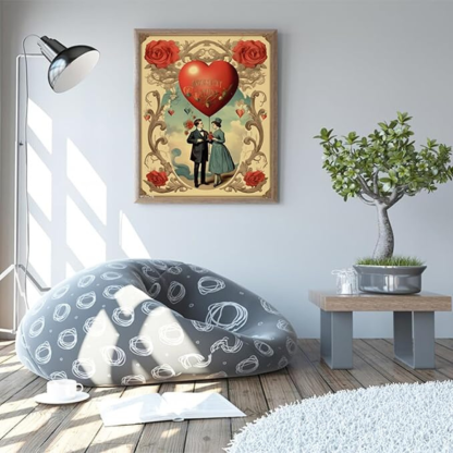 Valentine Paint by Numbers for Adults, Love Art Kit 16x20