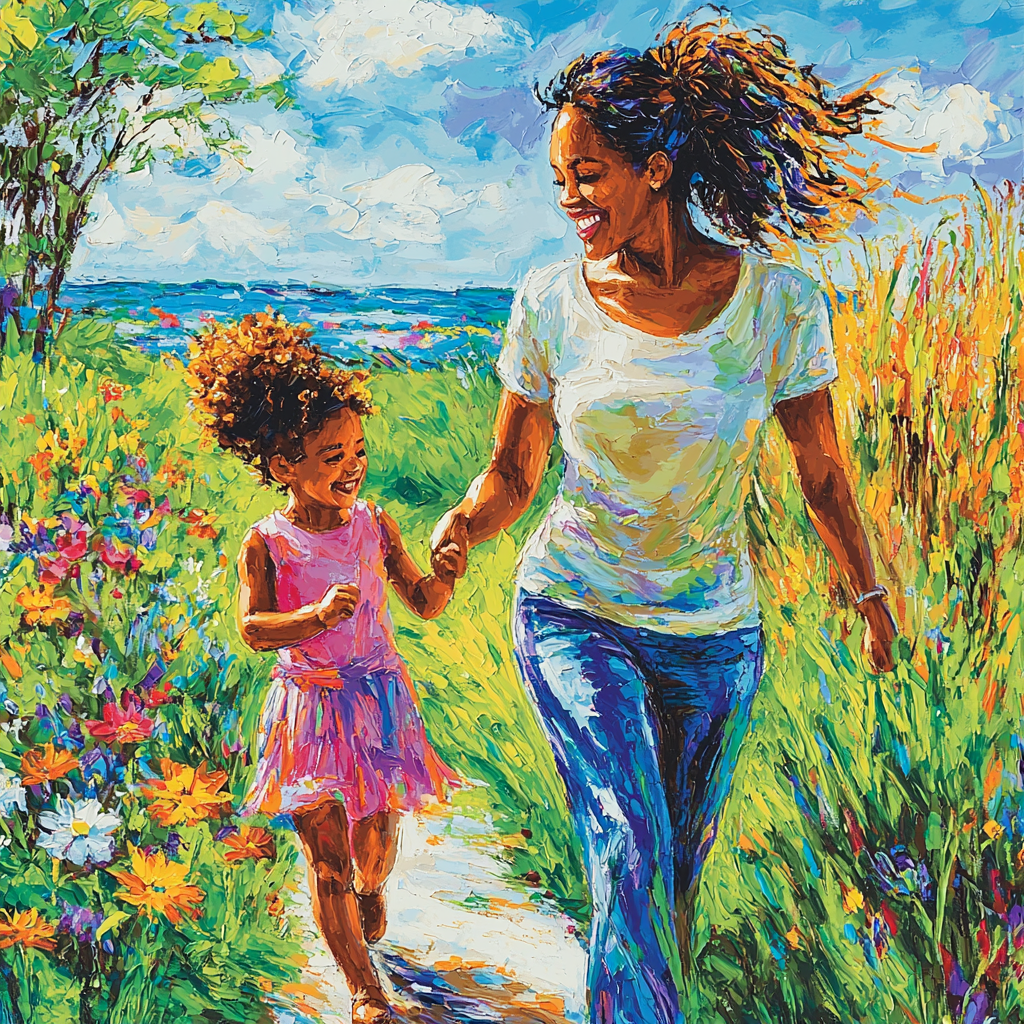 A Stroll In The Park Painting By Numbers Kit