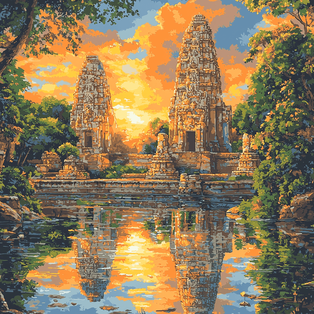 Angkor Wat - Siem Reap Painting By Numbers Kit