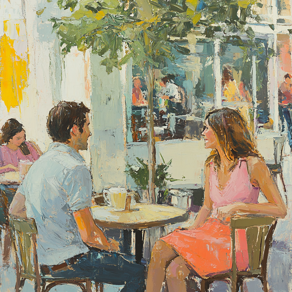 Manet Inspired Street Cafe Afternoon Paint by numbers art