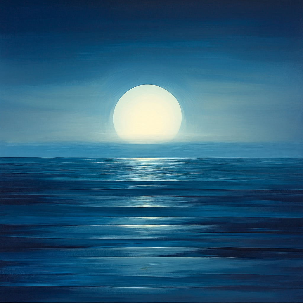 Mark Rothko Inspired Depths Of Night Flux Painting by numbers kit