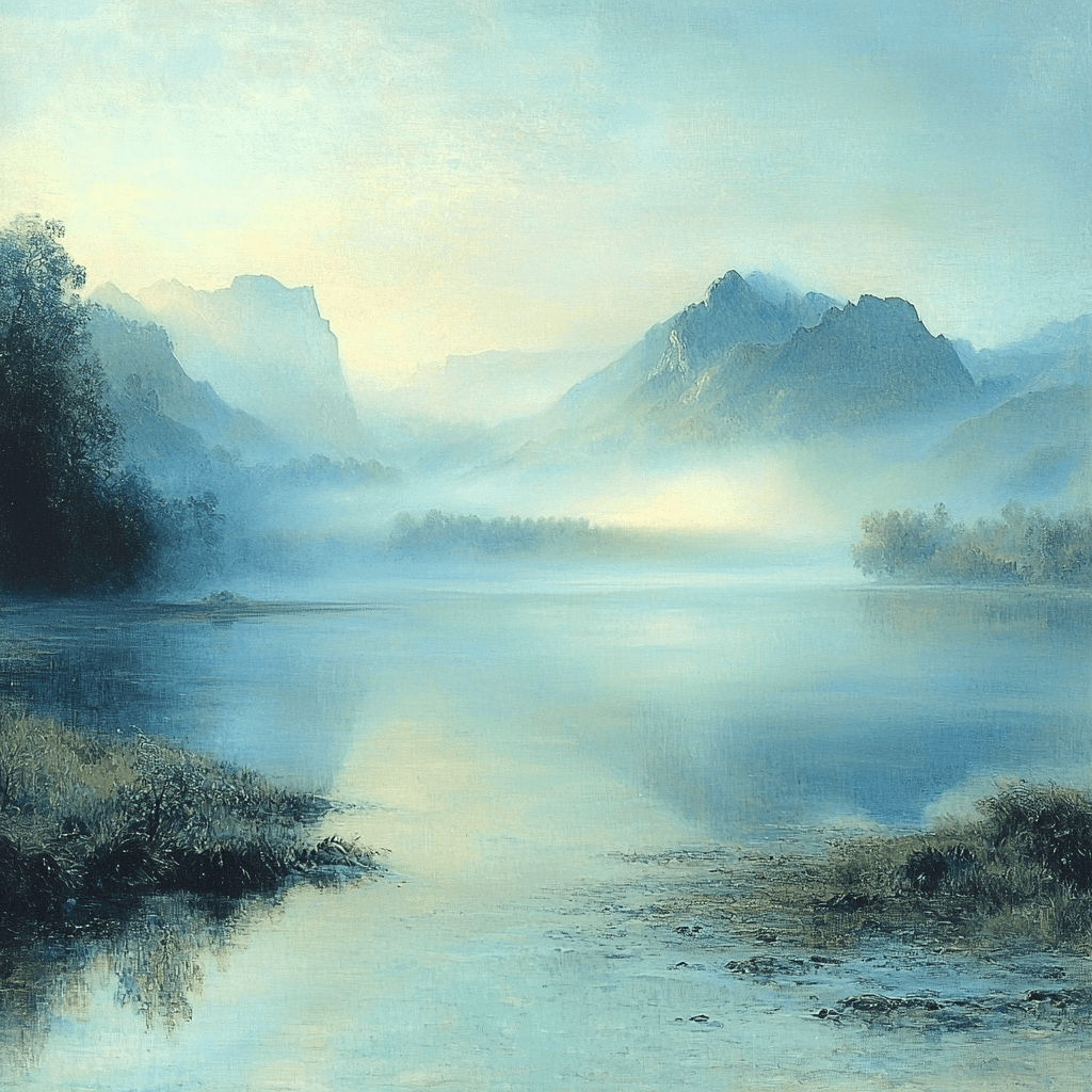 J.M.W. Turner Inspired Morning Mist Paint By Color