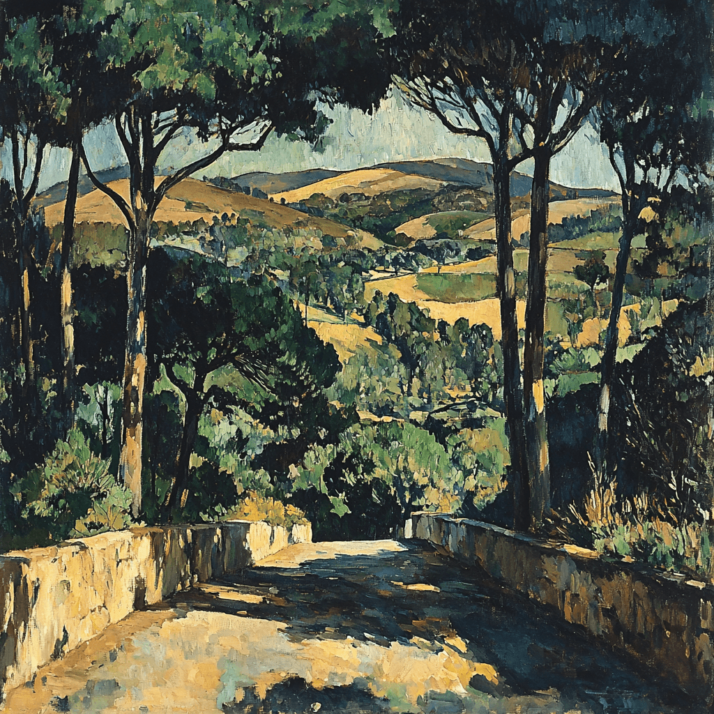 Paul Cézanne Inspired Veil Of Shadows Paint By Numbers Art