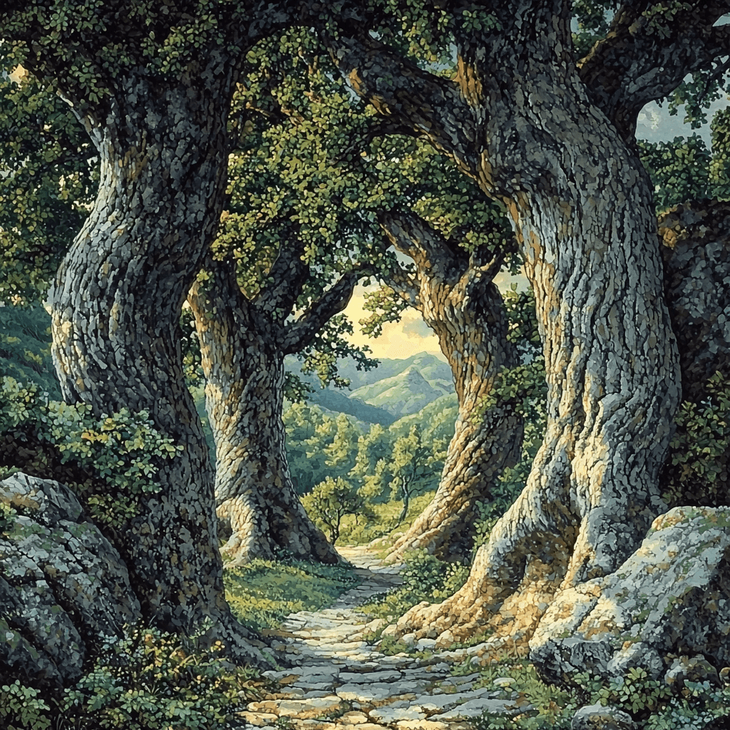 Michelangelo Inspired Mystic Forest Symphony Paint By Numbers Art