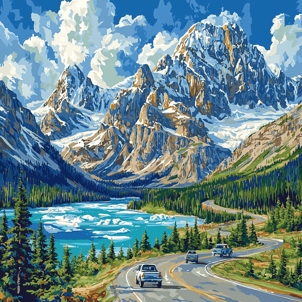 Icefields Parkway Paint By Number