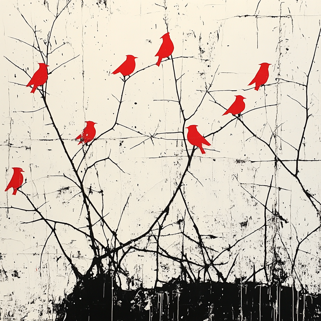 Banksy Inspired Urban Nature Resistance paint by number