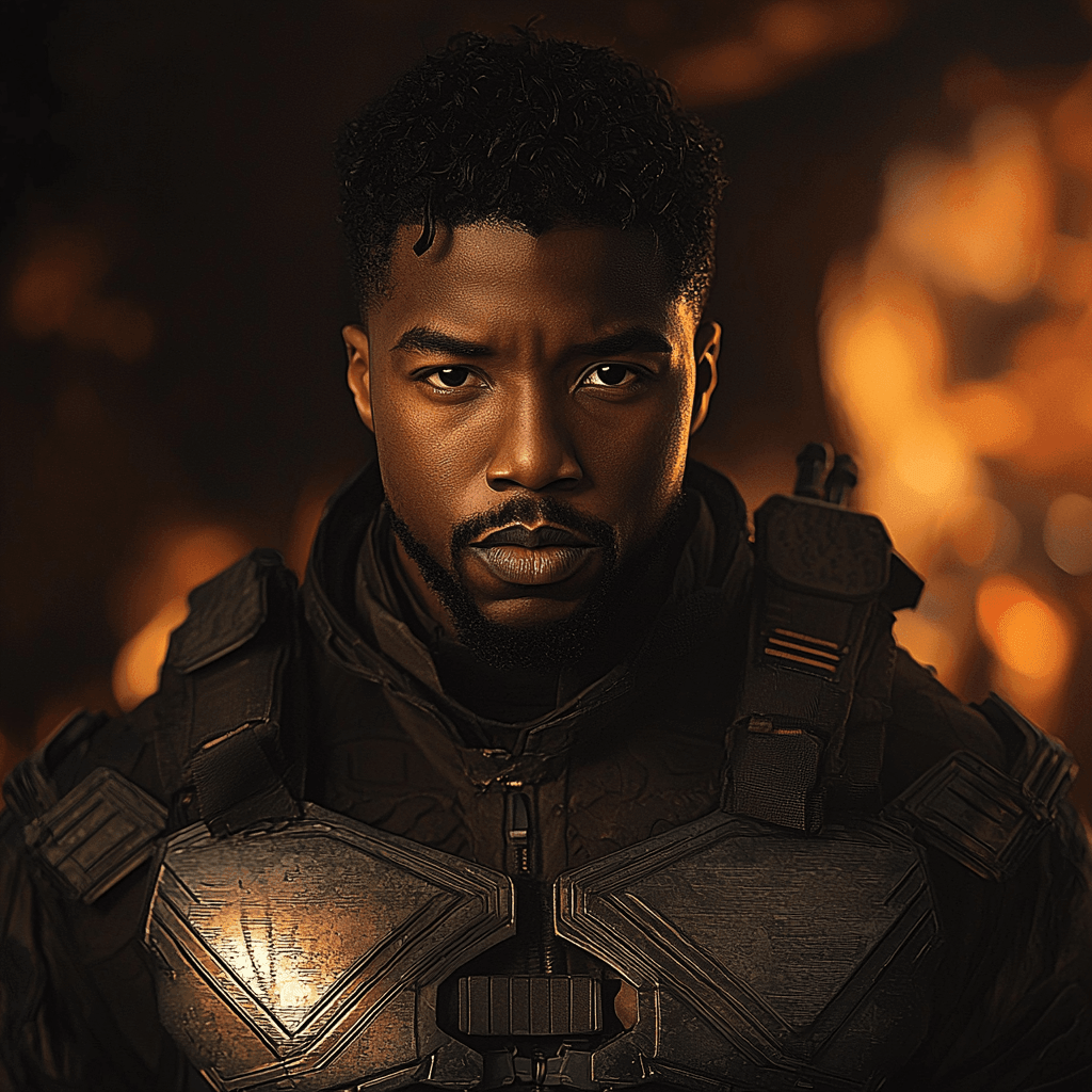 Michael B. Jordan: Rising Star In The Arena Of Legends Number Painting