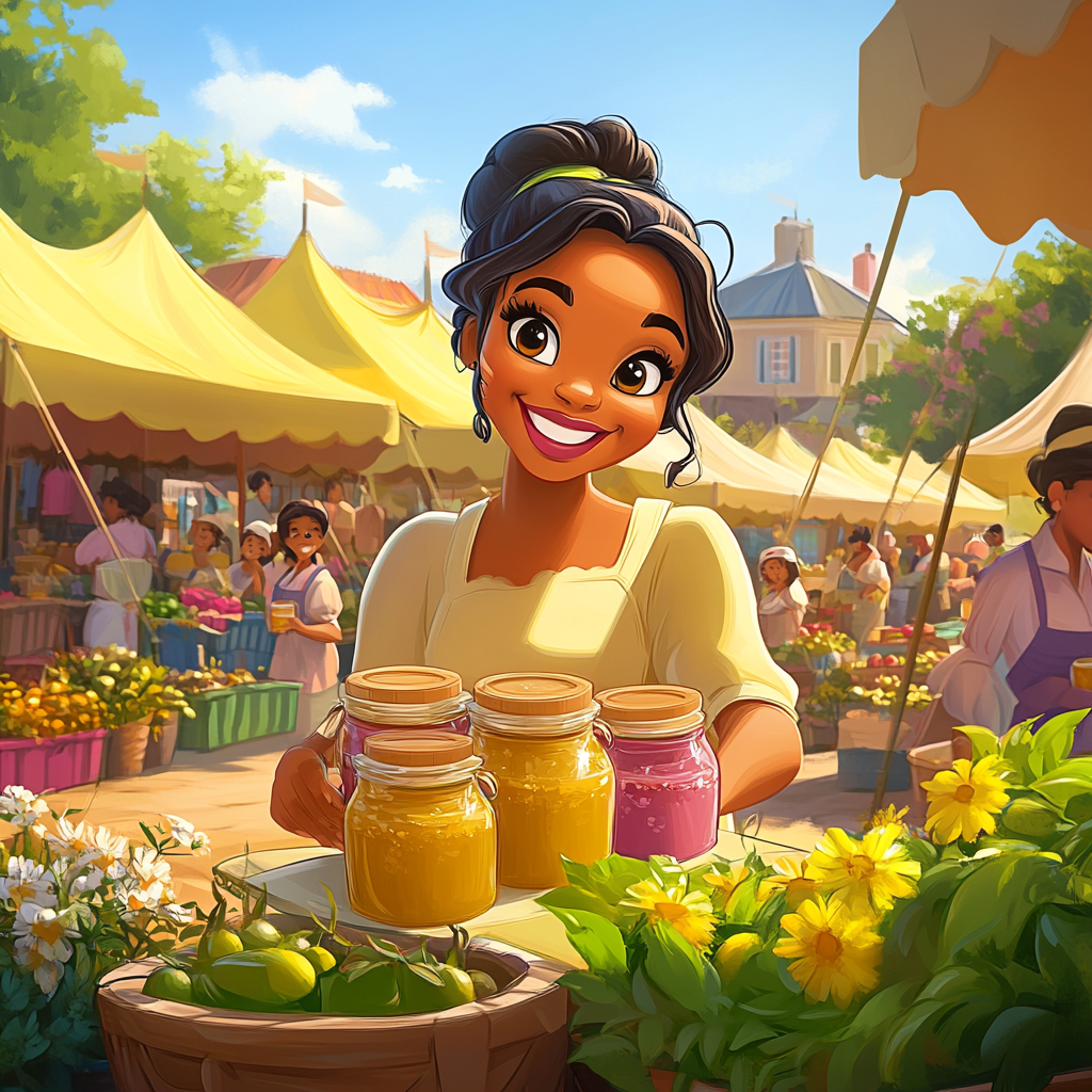 Tiana’s Festive Market Day Paint by numbers kits