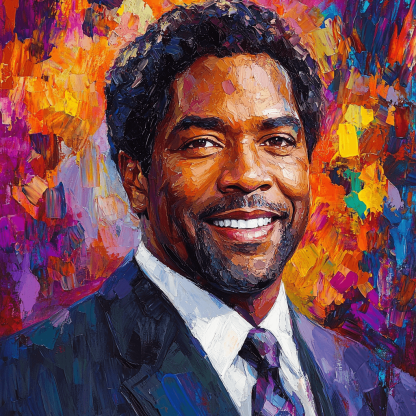 Denzel Washington: The Resounding Voice Of Justice Numbered Painting Kits