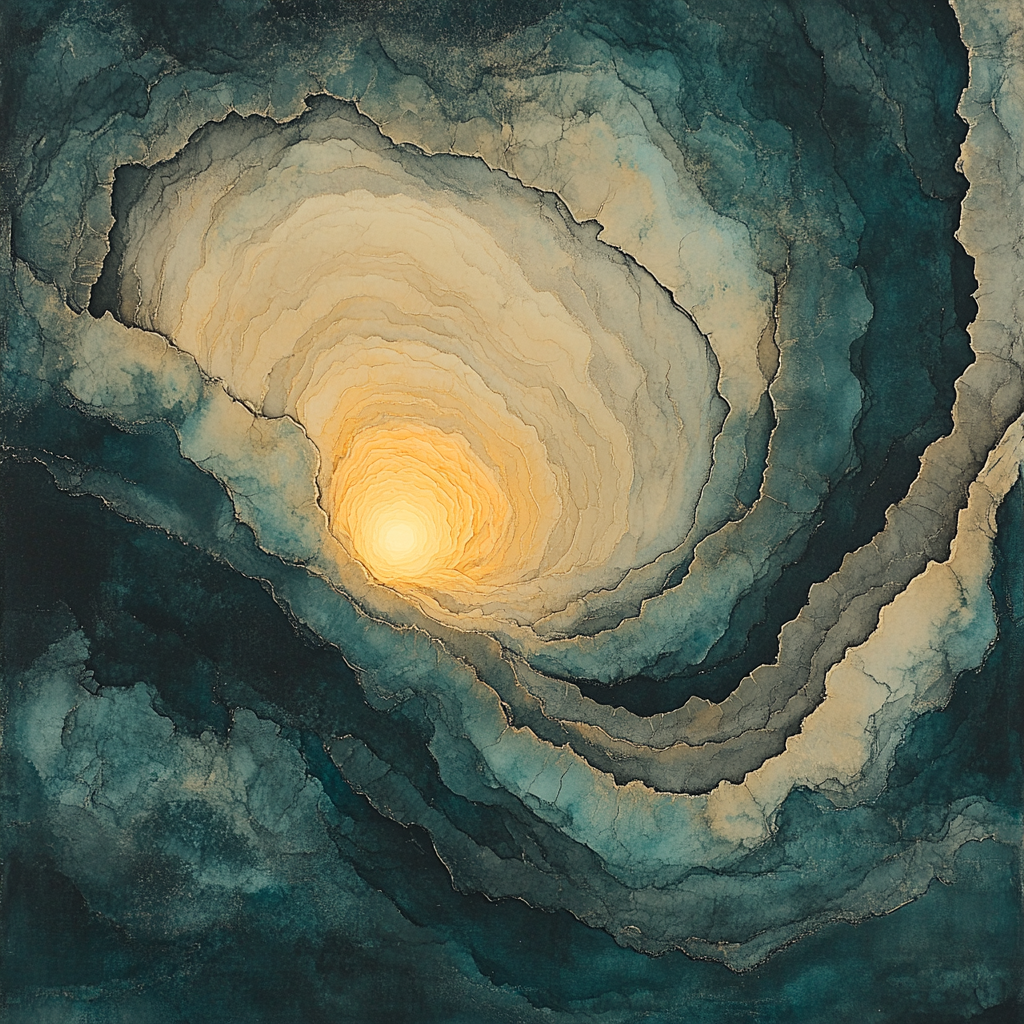 Max Ernst Inspired Subterranean Light Painting by numbers kit