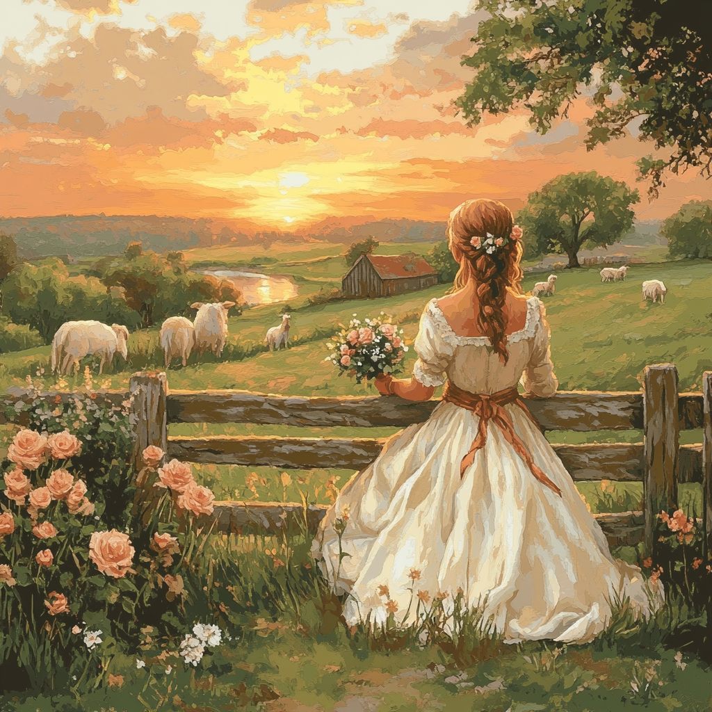 Maid Marian Meadow Smile Paint by numbers art