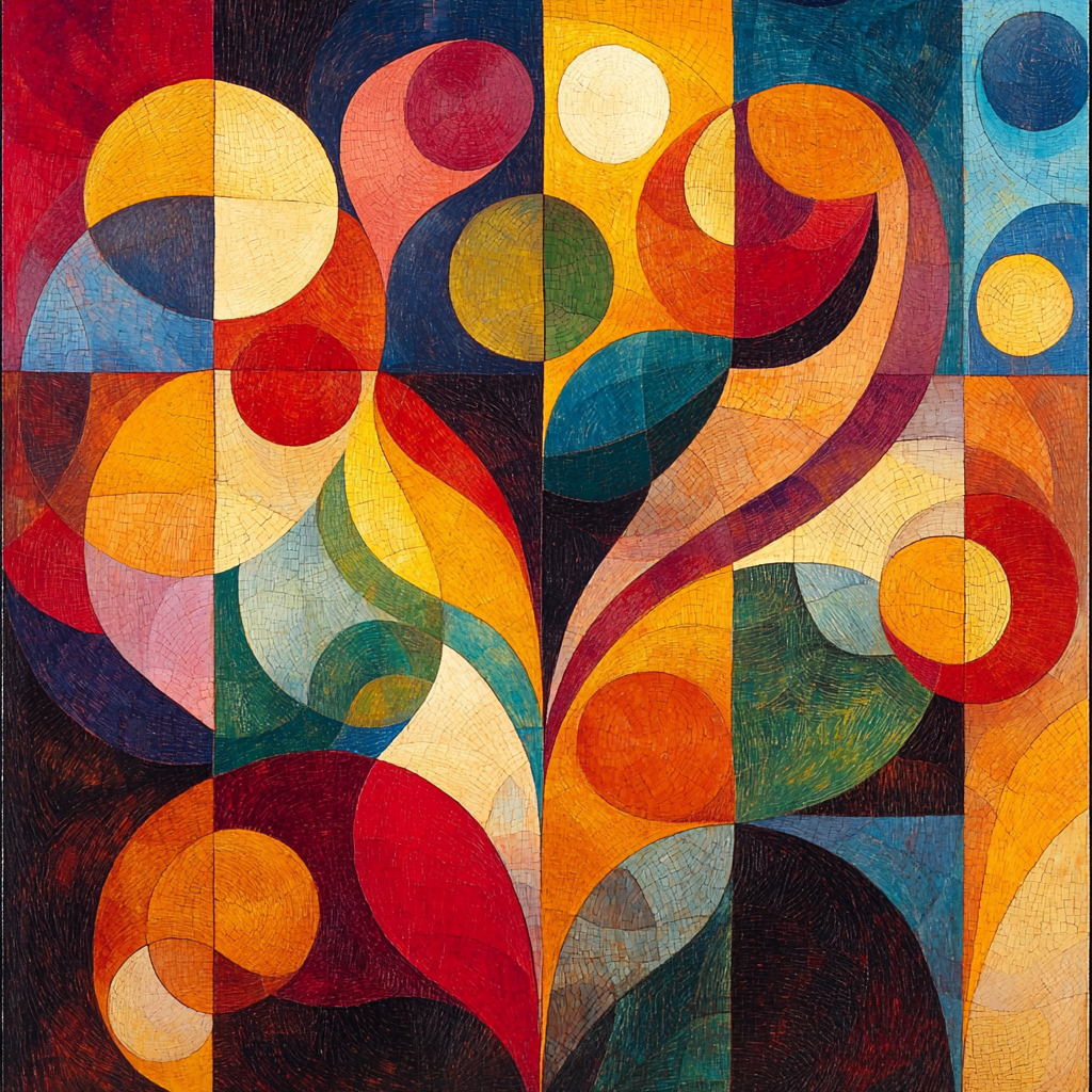 Paul Klee Inspired Vivid Whirls Painting Number Kit