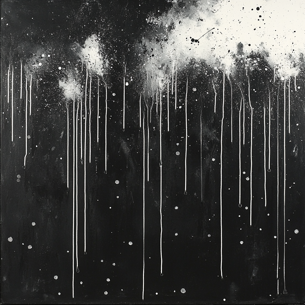 Jackson Pollock Inspired Midnight Static Painting by numbers kit