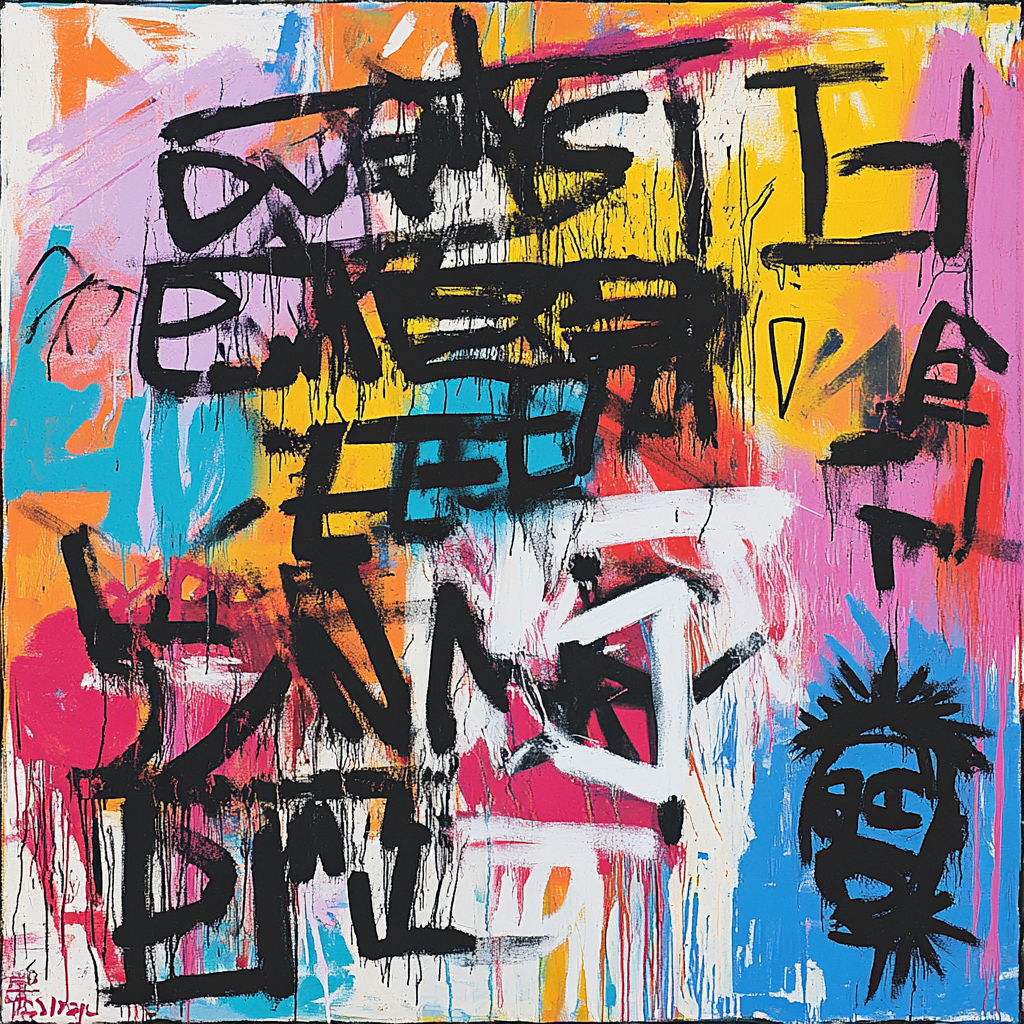 Basquiat Inspired Urban Expression painting number kit