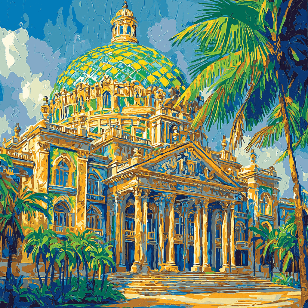 Teatro Amazonas - Manaus, Brazil DIY Paint By Numbers
