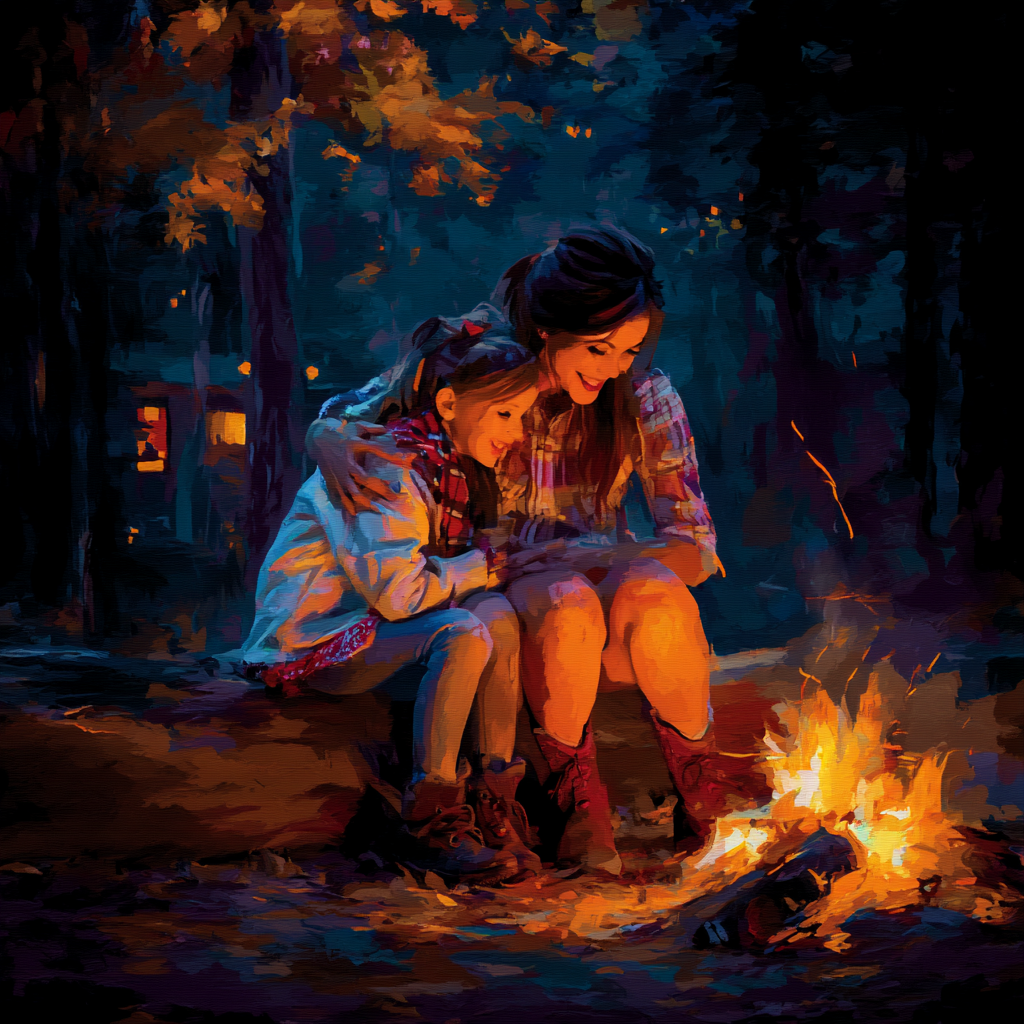 Memories By The Campfire Painting Number Kit