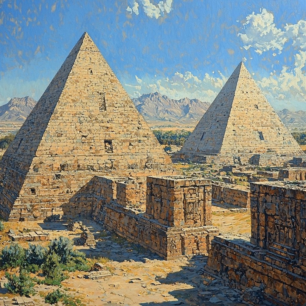 Teotihuacan Pyramids - Mexico City Paint By Number