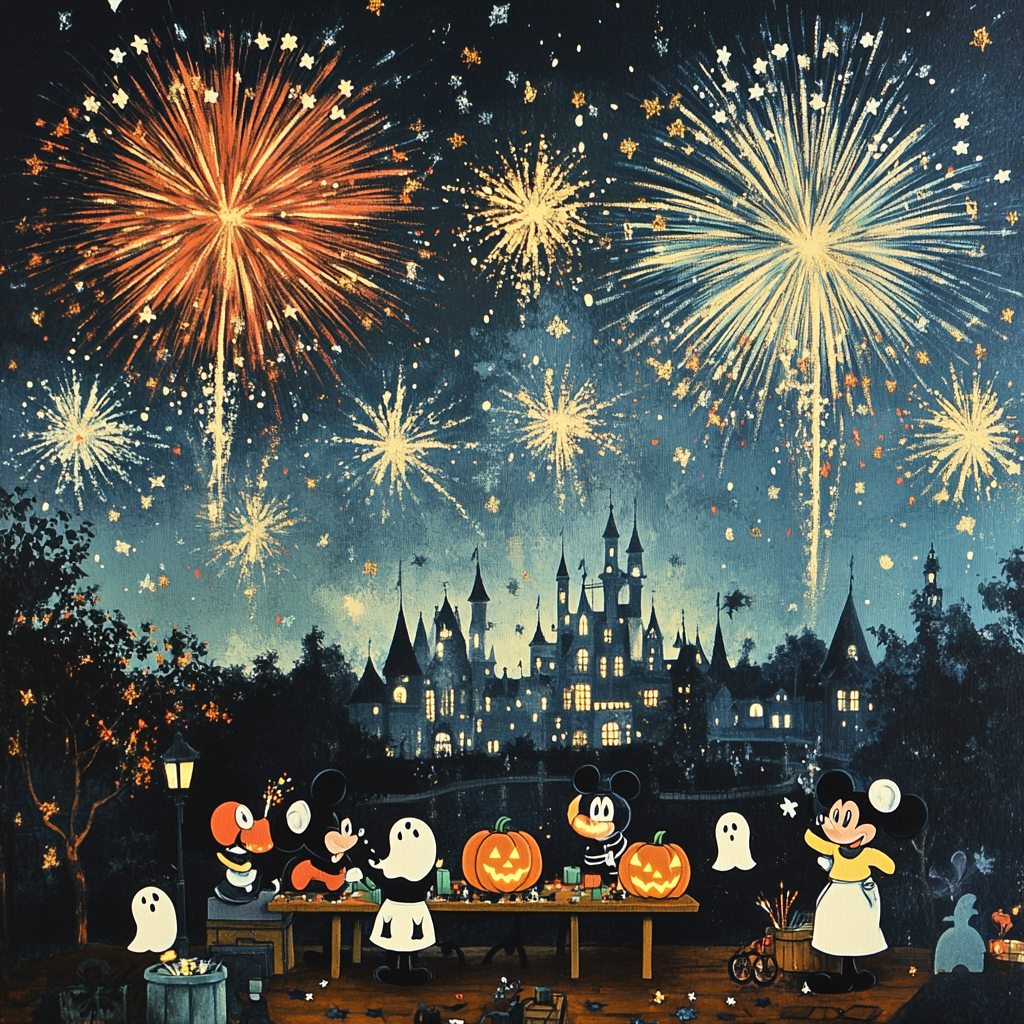 The Haunted Fireworks Workshop Numbered painting kits