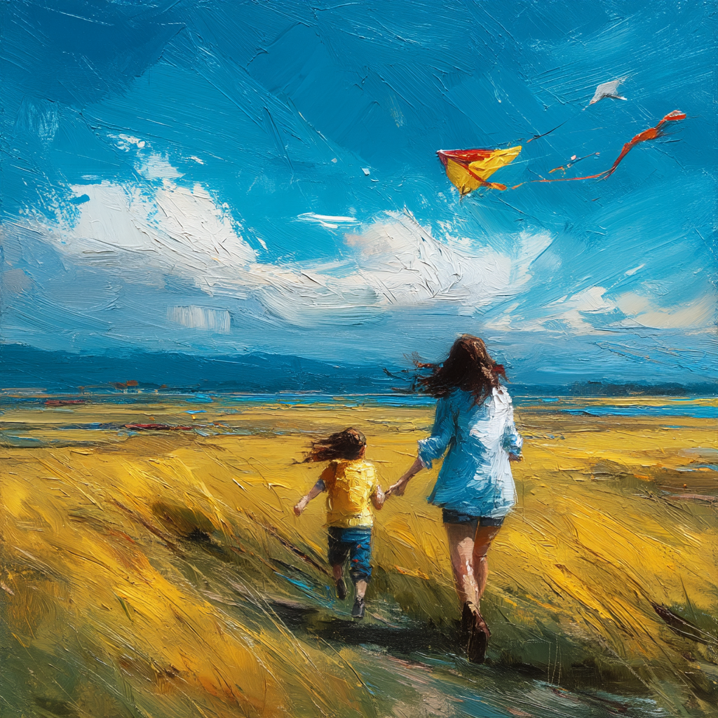 Kite-Flying Dreams Paint By Color