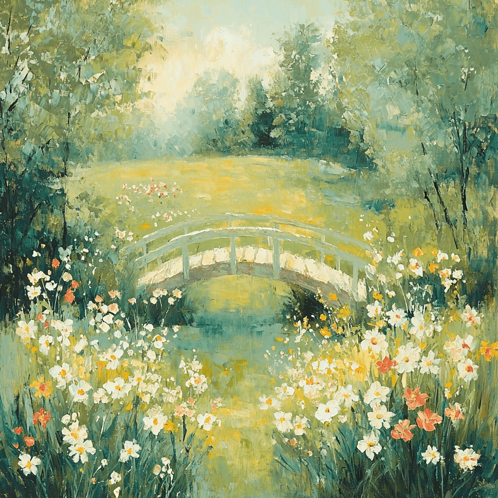 Monet Inspired Breezy Meadow Numbered Painting Kits